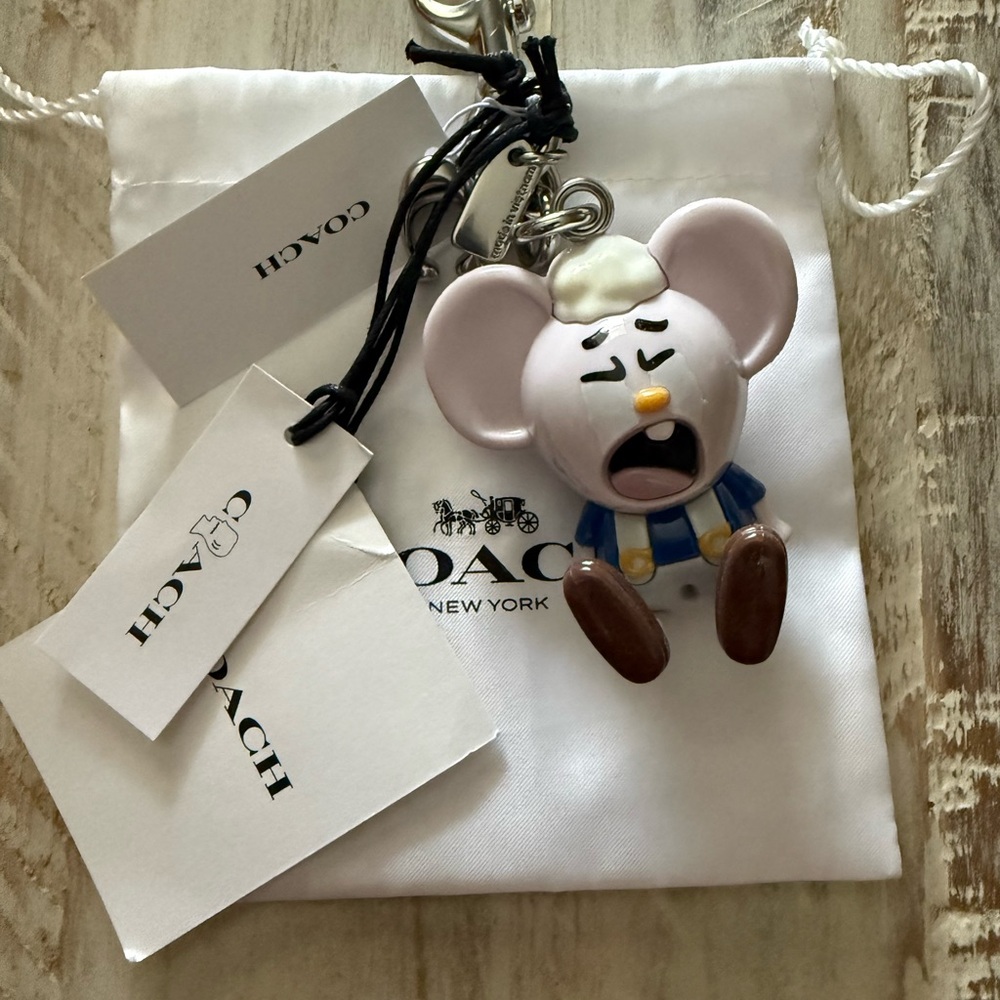 New Coach X Brain Dead Kachi Mouse Bag Charm
